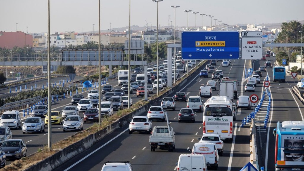 Autopista GC-1 de Gran Canaria (Foto: Gobierno de Canarias)
