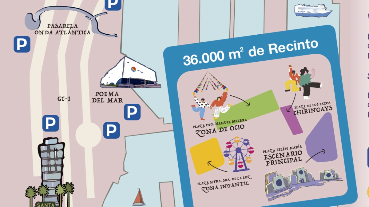 Cortes de tráfico en el Carnaval de Las Palmas de Gran Canaria 2024