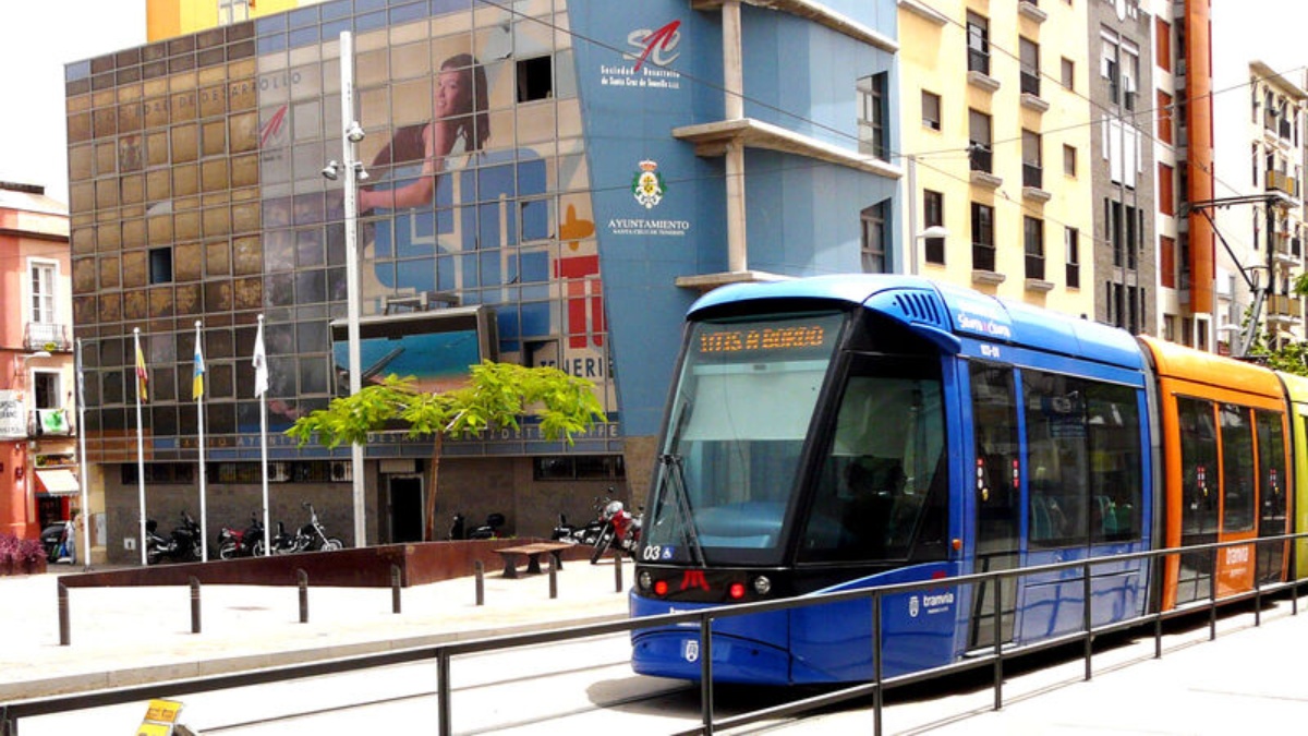 Tranvía de Tenerife (Foto: Ayuntamiento Sta Cruz de Tenerife)