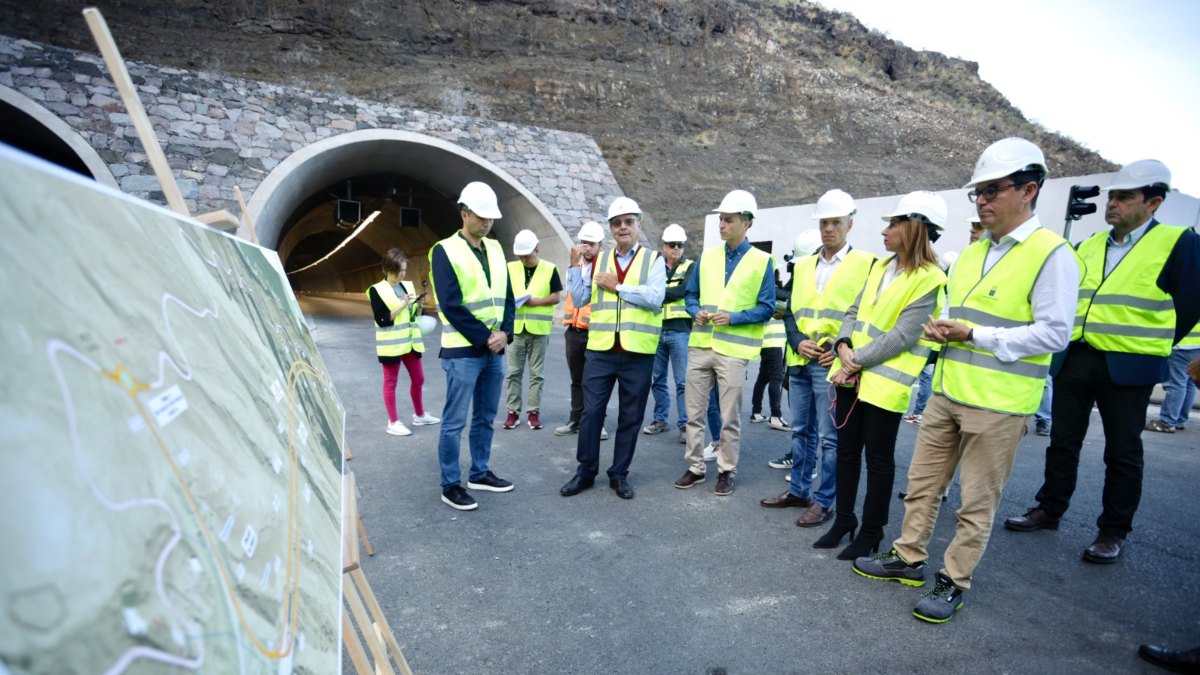 Apertura del túnel de Faneque (Foto: Gobierno de Canarias)