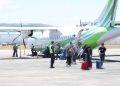Avión de Binter Canarias en Tánger (Foto: Binter)