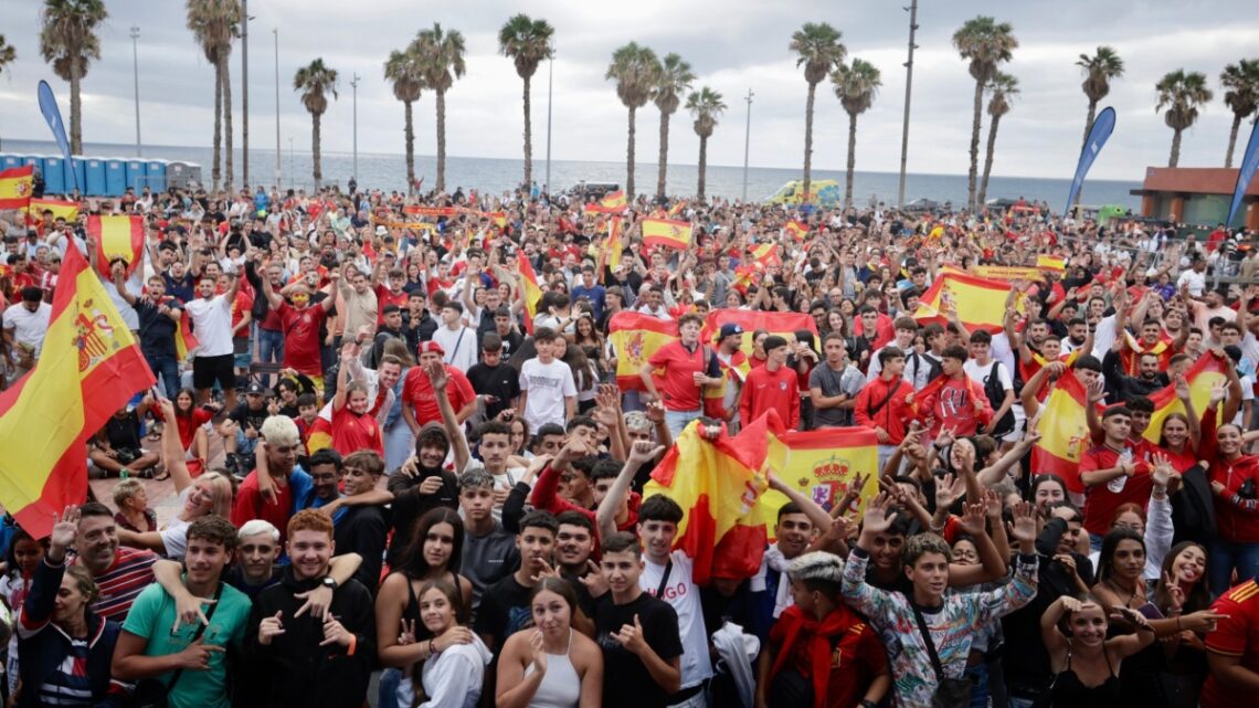 Pantalla gigante para ver la final de la Eurocopa 2024 en Las Palmas de Gran Canaria