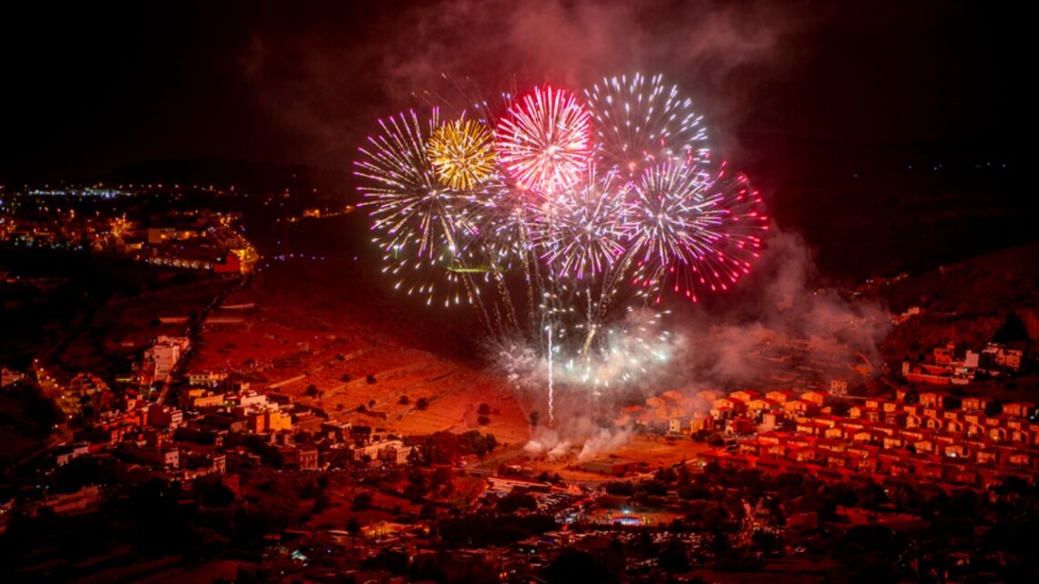 Fuegos artificiales de San Lorenzo (Gran Canaria). Foto: Ayuntamiento de Las Palmas de Gran Canaria