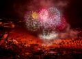 Fuegos artificiales de San Lorenzo (Gran Canaria). Foto: Ayuntamiento de Las Palmas de Gran Canaria
