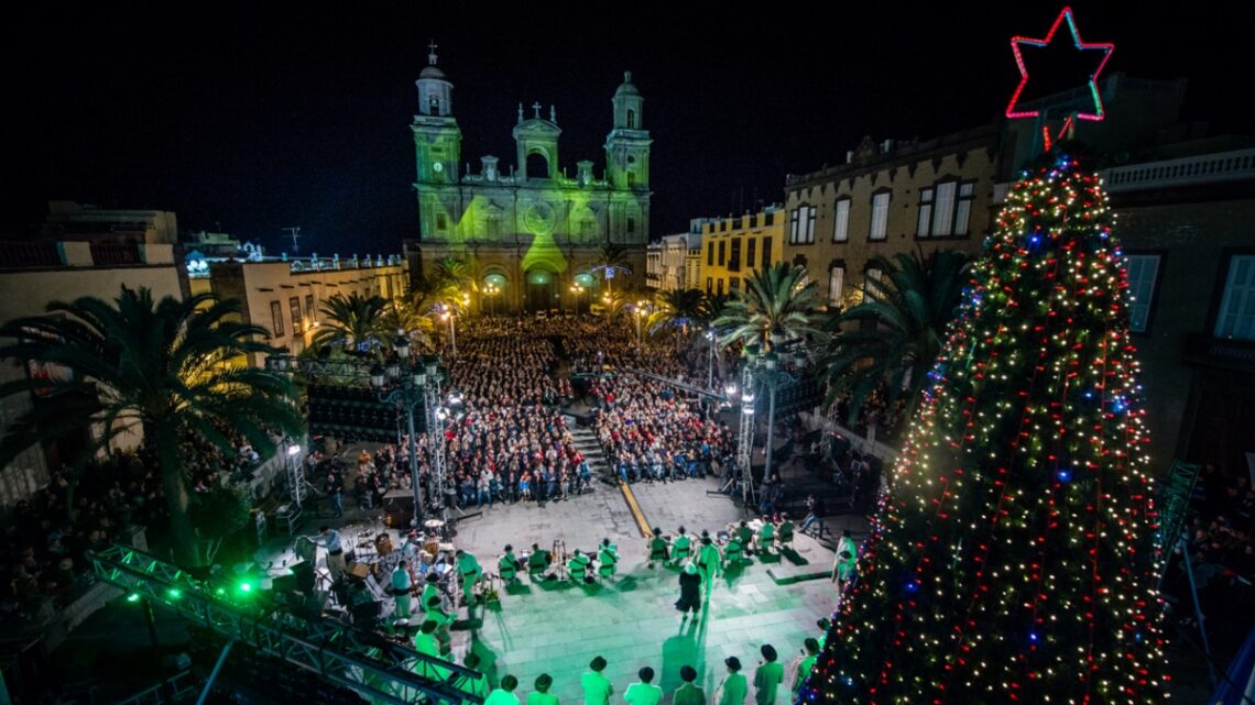 Encendido navideño Plaza de Santa Ana (Foto: Turismo de Gran Canaria)