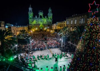 Encendido navideño Plaza de Santa Ana (Foto: Turismo de Gran Canaria)